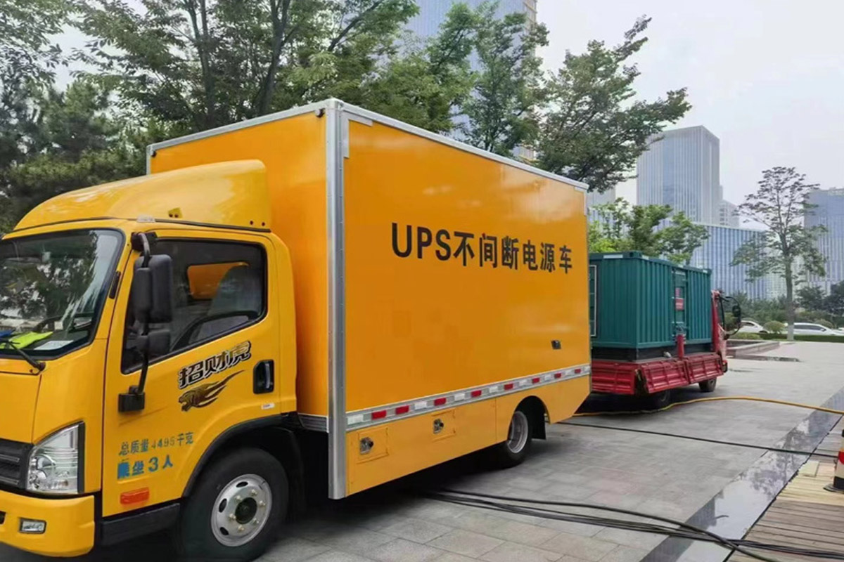 零陵发电机租赁施工现场