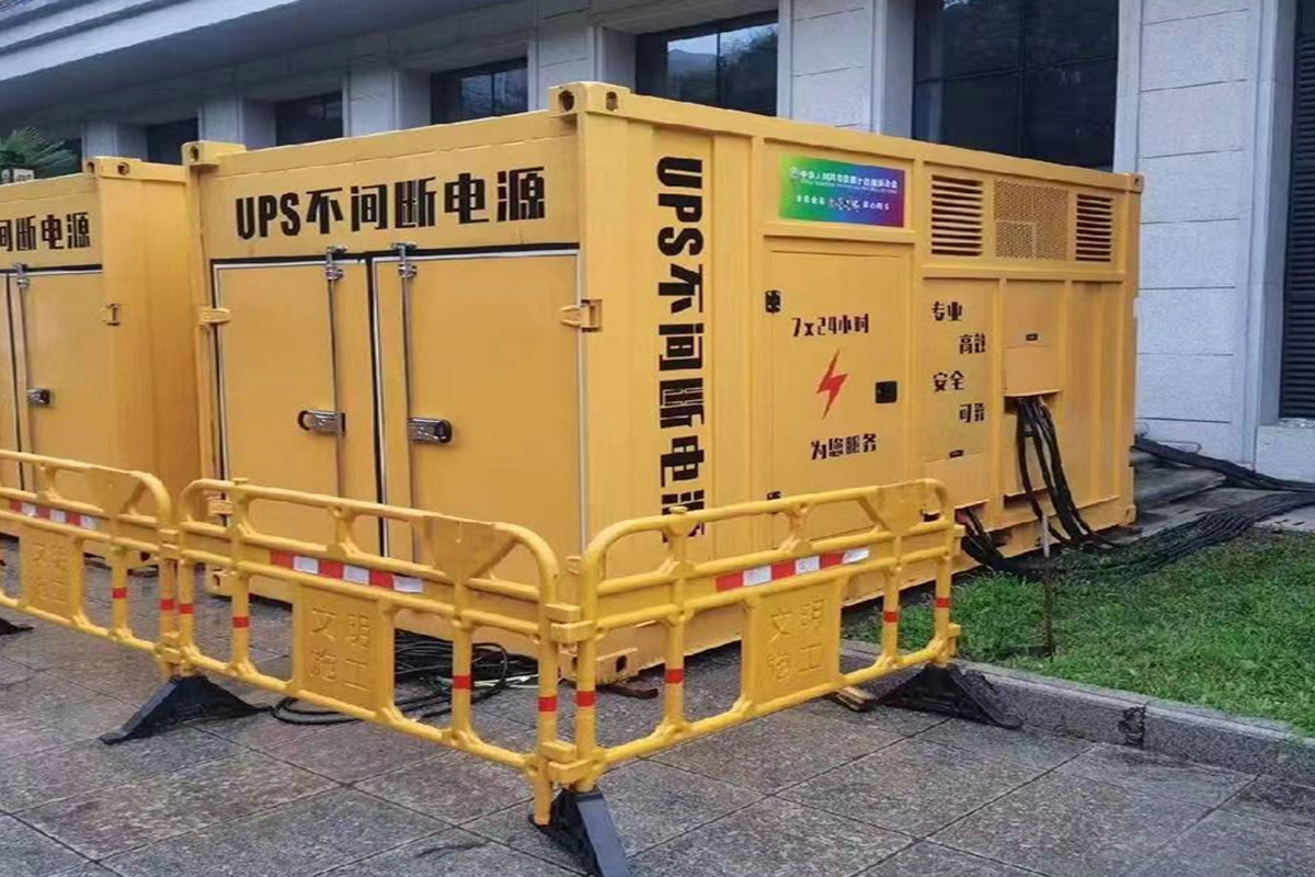 零陵发电机租赁施工现场