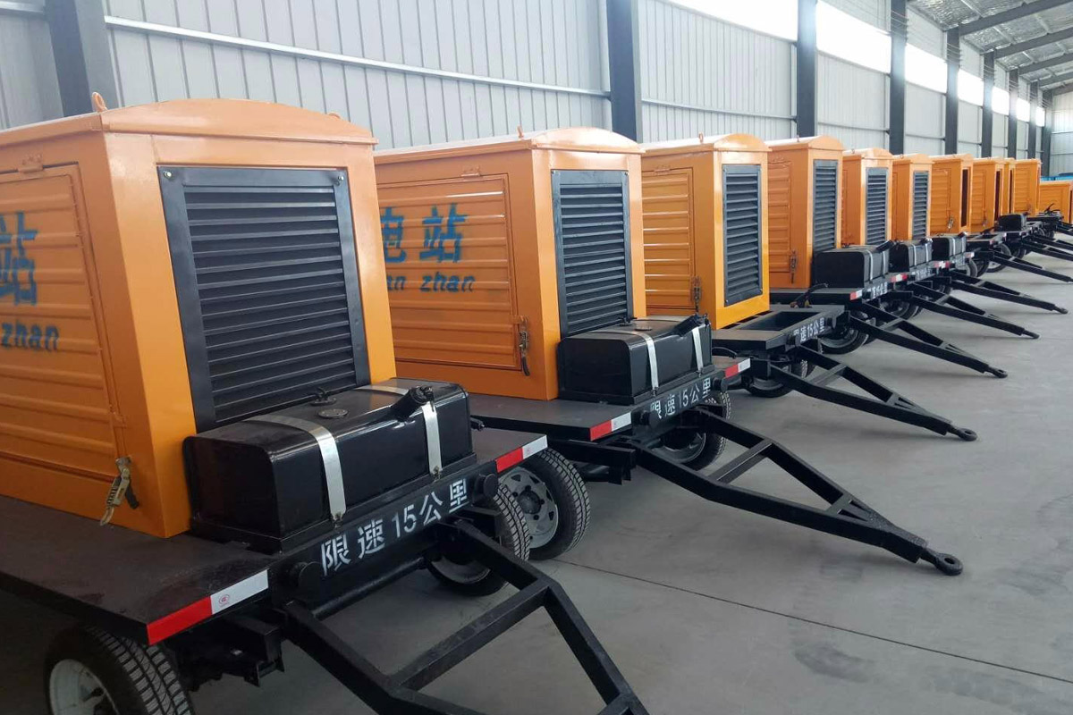 零陵发电机租赁施工现场